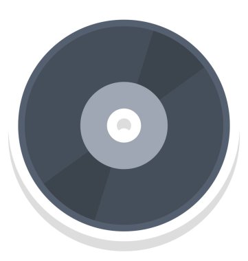 Oyuncu, vinil kolayca değiştirilebilir veya düzenleme vektör simge