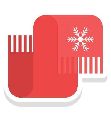 Kar tanesi, kolayca değiştirilebilir veya düzenlediğiniz aksesuar vektör simgesi ile susturucu