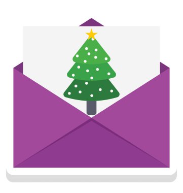 Noel kartı vektör simge kolayca değiştirilebilir veya düzenlediğiniz