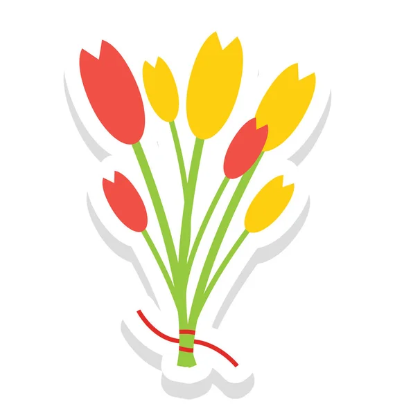 Csokor Virág Vector Icon Könnyen Módosítható Vagy Szerkeszthető — Stock Vector