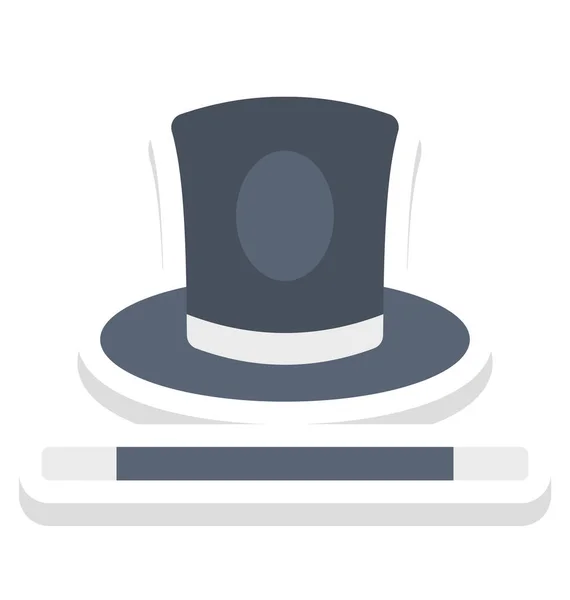 Magician Hat Magician Cap Vector Icon Que Pode Ser Facilmente —  Vetores de Stock
