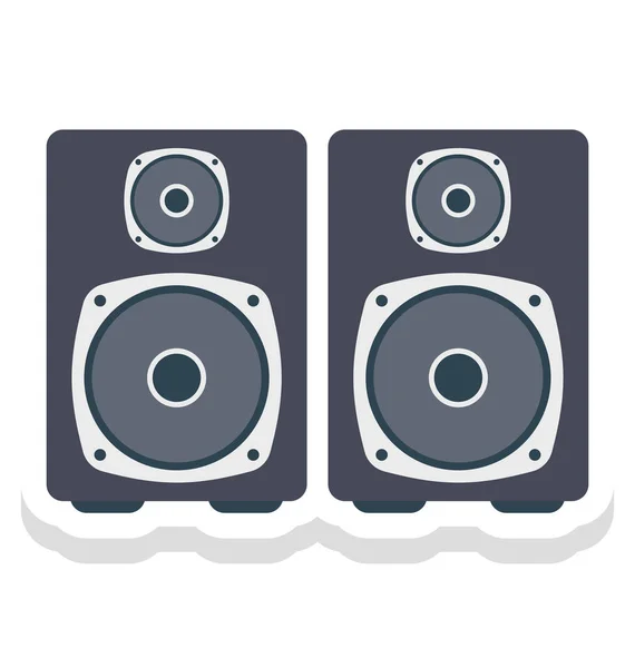 Altavoz Woofer Vector Icono Que Puede Modificar Editar Fácilmente — Vector de stock