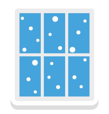 Kolayca değiştirilebilir veya düzenlediğiniz pencere vektör simgesi