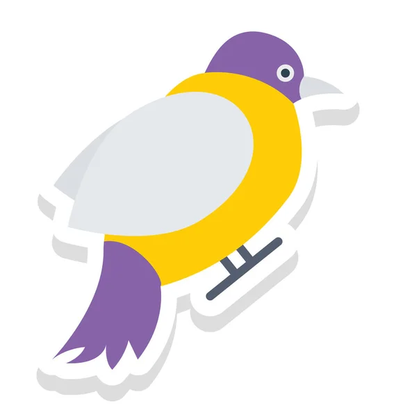 Ptak Dove Vector Icon Który Mogą Być Łatwo Modyfikowane Lub — Wektor stockowy
