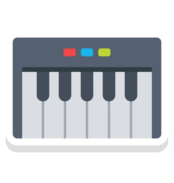 Piano Cola Clavicordio Vector Icono Que Puede Modificar Editar Fácilmente — Archivo Imágenes Vectoriales