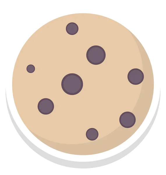 Icône Illustration Vectorielle Cookie Qui Peut Être Facilement Modifiée Éditée — Image vectorielle