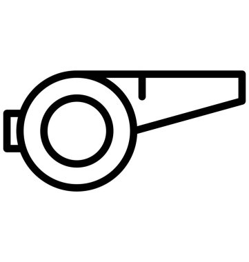 Kolayca değiştirilebilir veya düzenlediğiniz düdük vektör 