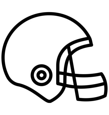 Kolayca değiştirilebilir veya düzenlediğiniz kask vektör