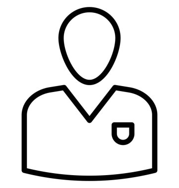 Genç adam vektör kolayca değiştirilebilir veya düzenlediğiniz