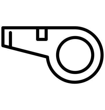 Kolayca değiştirilebilir veya düzenlediğiniz düdük vektör 