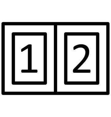 Çetele, kolayca değiştirilebilir veya düzenlediğiniz vektör sayar