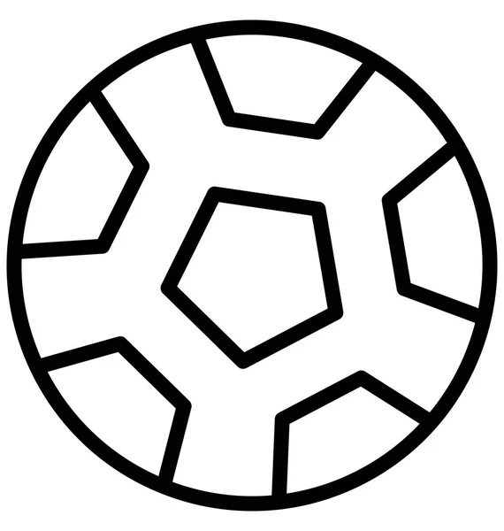 Fußballvektor Der Leicht Modifiziert Oder Bearbeitet Werden Kann — Stockvektor