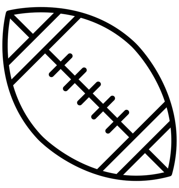 Rugby Ball Vector Que Pode Ser Facilmente Modificado Editar — Vetor de Stock