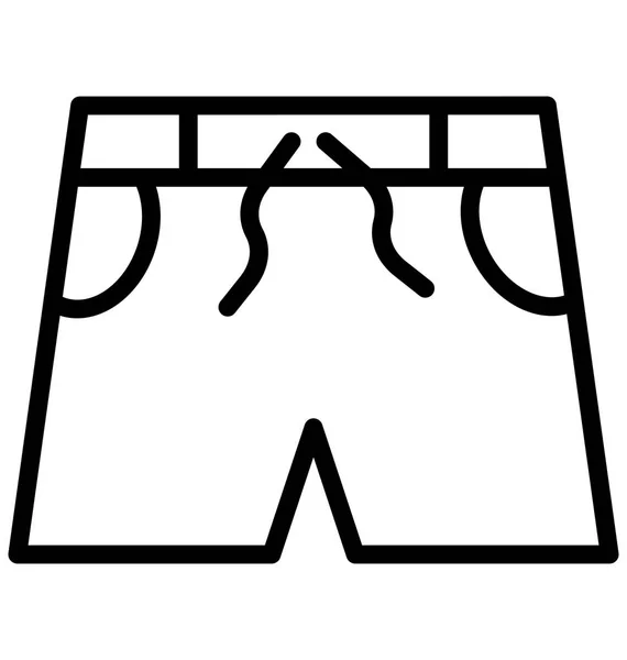 Pantalones Cortos Vector Que Puede Modificar Editar Fácilmente — Vector de stock