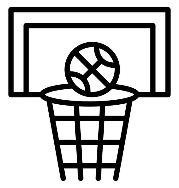 Backboard Basketballtorvektor Der Leicht Modifiziert Oder Bearbeitet Werden Kann — Stockvektor