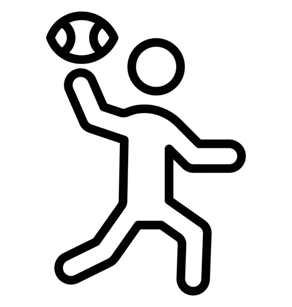 橄榄球玩家向量 可以很容易地修改或编辑 — 图库矢量图片