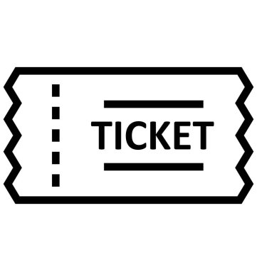 Bilet, kolayca değiştirilebilir veya düzenlediğiniz kupon vektör