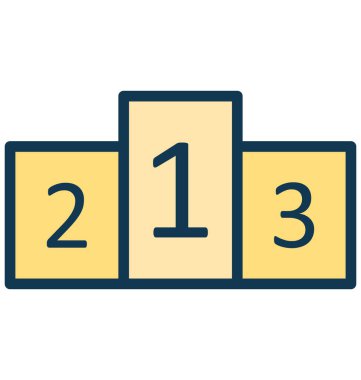 Kolayca değiştirilebilir veya düzenlediğiniz podyum vektör