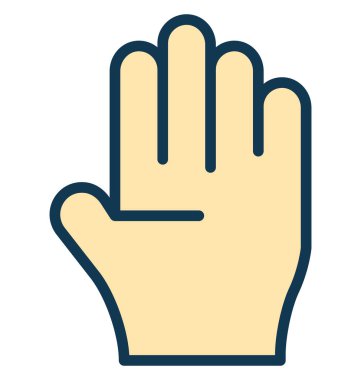 sembol el, kolayca değiştirilebilir veya düzenlediğiniz vektör ver.