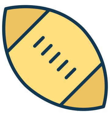 Kolayca değiştirilebilir veya düzenlediğiniz Rugby top vektör 