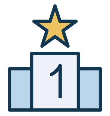 Konumu, kolayca değiştirilebilir veya düzenlediğiniz podyum vektör