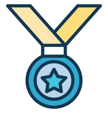 Madalya, madalya kolayca değiştirilebilecek vektör veya Düzenle yıldız