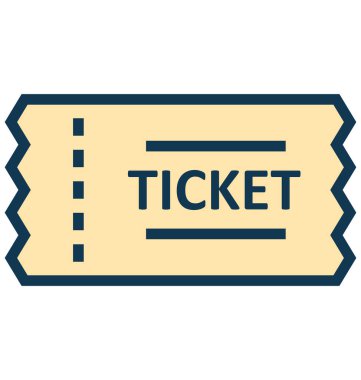 Bilet, kolayca değiştirilebilir veya düzenlediğiniz kupon vektör