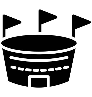 Stadyum, kriket kolayca değiştirilebilir veya düzenlediğiniz vektör