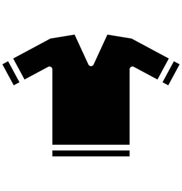 oyuncu gömlek, t gömlek kolayca değiştirilebilir veya düzenlediğiniz vektör