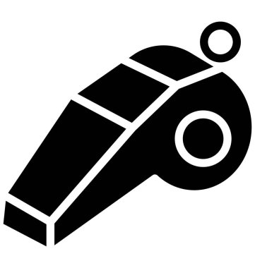 Kolayca değiştirilebilir veya düzenlediğiniz düdük vektör 