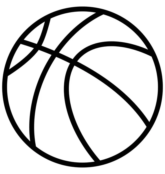 Pallone Pallacanestro Vettore Che Può Essere Facilmente Modificato Modificato — Vettoriale Stock