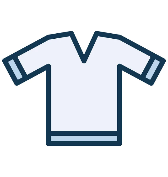 Jugador Camisa Camiseta Vector Que Puede Modificar Editar Fácilmente — Vector de stock