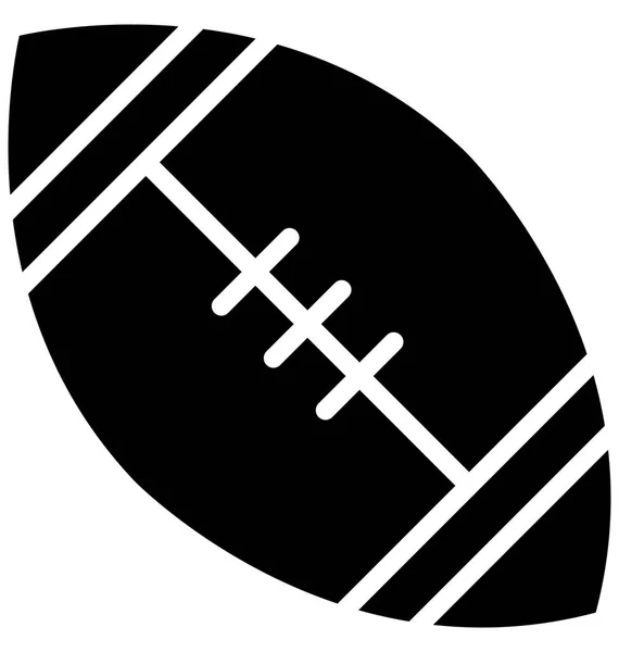 Rugby Boll Vektor Som Kan Enkelt Ändras Eller Redigera — Stock vektor