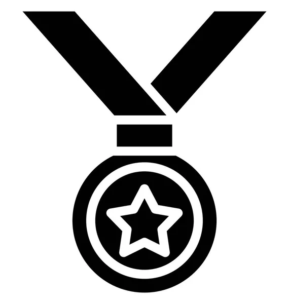 Médaille Étoile Vecteur Médaille Facilement Modifiable Modifiable — Image vectorielle