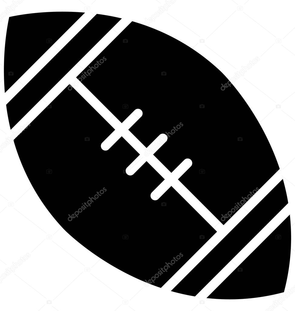 Rugby Ball Vector that can be easily modified or edit 