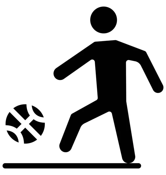 Football Hit Vector Che Può Essere Facilmente Modificato Modificato — Vettoriale Stock
