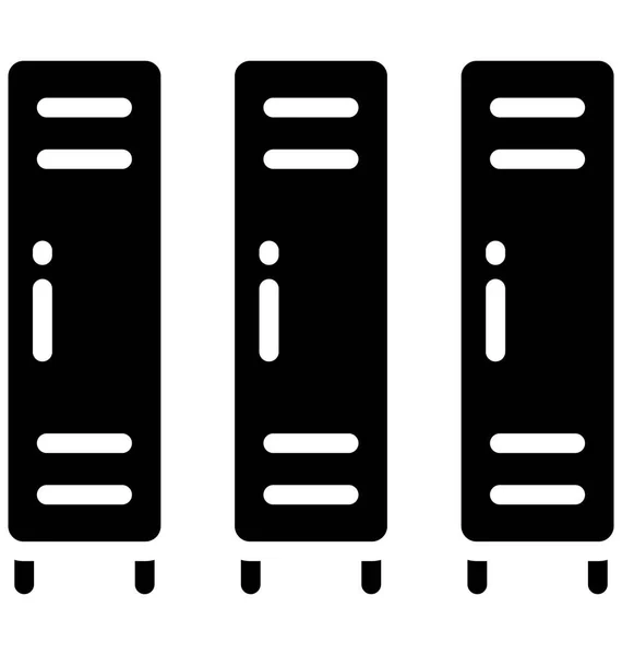 Kast Meubilair Vector Die Moeiteloos Kan Worden Gewijzigd Bewerkt — Stockvector