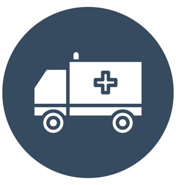 Kolayca değiştirilebilir veya düzenlediğiniz ambulans vektör