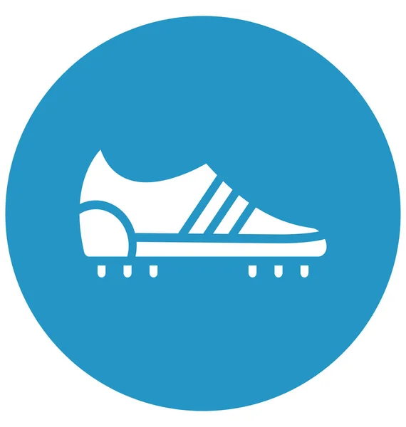 Zapatilla Fútbol Zapatillas Vector Que Puede Modificar Editar Fácilmente — Vector de stock