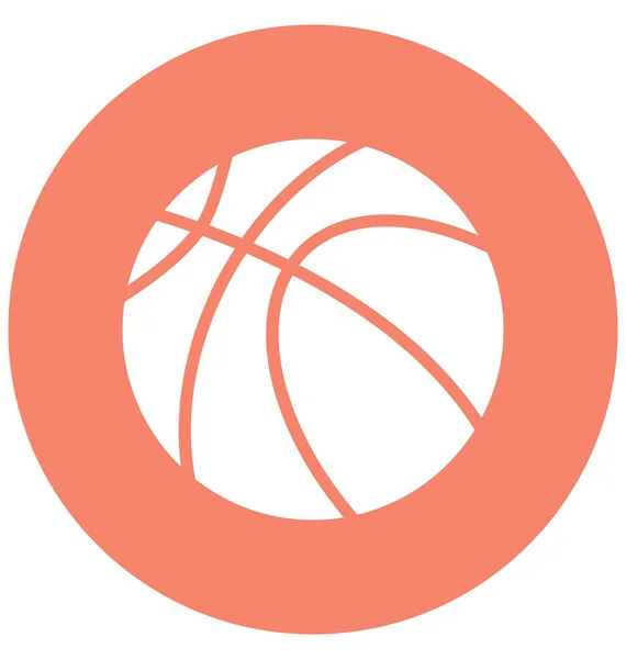 Ball Basketballvektor Der Leicht Modifiziert Oder Bearbeitet Werden Kann — Stockvektor