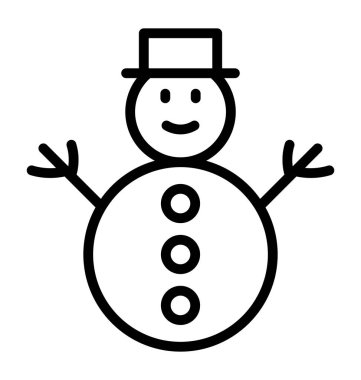 Kardan adam izole vektör simge kolayca değiştirilebilir veya herhangi bir stili düzenlemek