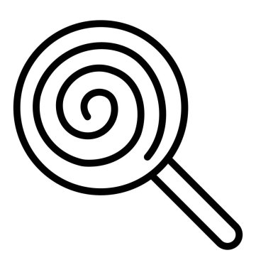 Lolipop izole vektör simge kolayca değiştirilebilir veya herhangi bir stili düzenlemek