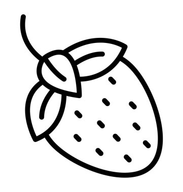 çilek, dut izole vektör simge kolayca değiştirilebilir veya herhangi bir stili düzenlemek