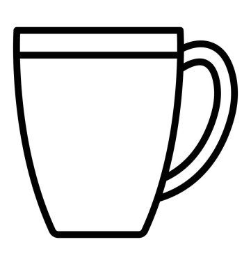 Sıcak çay vektör çizim simgesi
