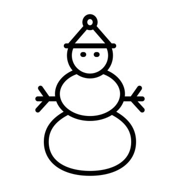 Kardan adam izole vektör simge kolayca değiştirilebilir veya herhangi bir stili düzenlemek