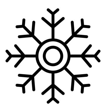 Kar tanesi izole vektör simge kolayca değiştirilebilir veya herhangi bir stili düzenlemek