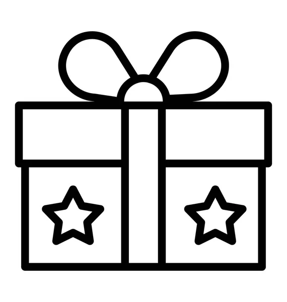 Icono Ilustración Vectores Regalo — Vector de stock