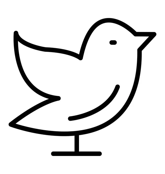 Veréb Twitter Elszigetelt Vector Icon Könnyen Módosítható Vagy Szerkeszteni Bármilyen — Stock Vector