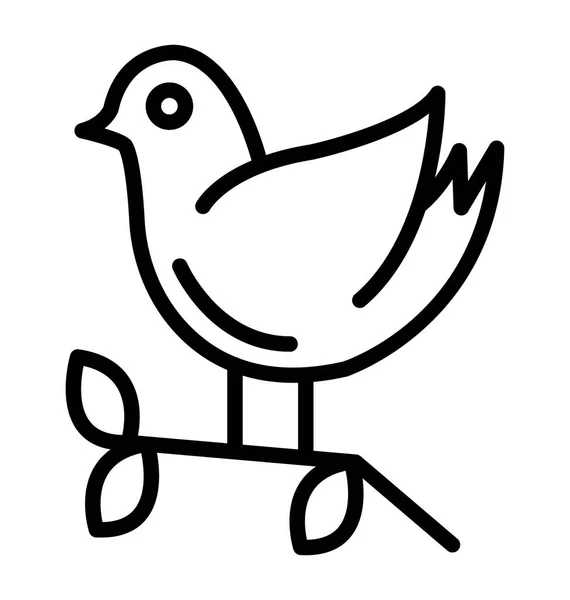 Sparrow Twitter Icono Vectorial Aislado Que Puede Modificar Editar Fácilmente — Vector de stock