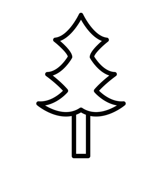 Ícone Vetor Isolado Árvore Natal Que Pode Ser Facilmente Modificado —  Vetores de Stock